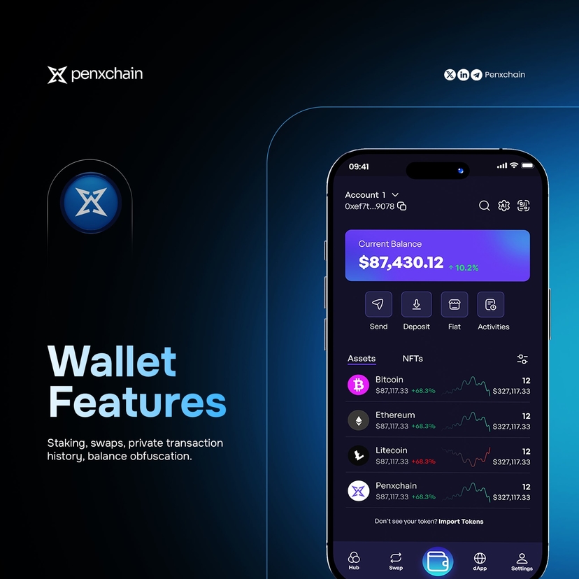 PENXCHAIN Wallet: Key Features